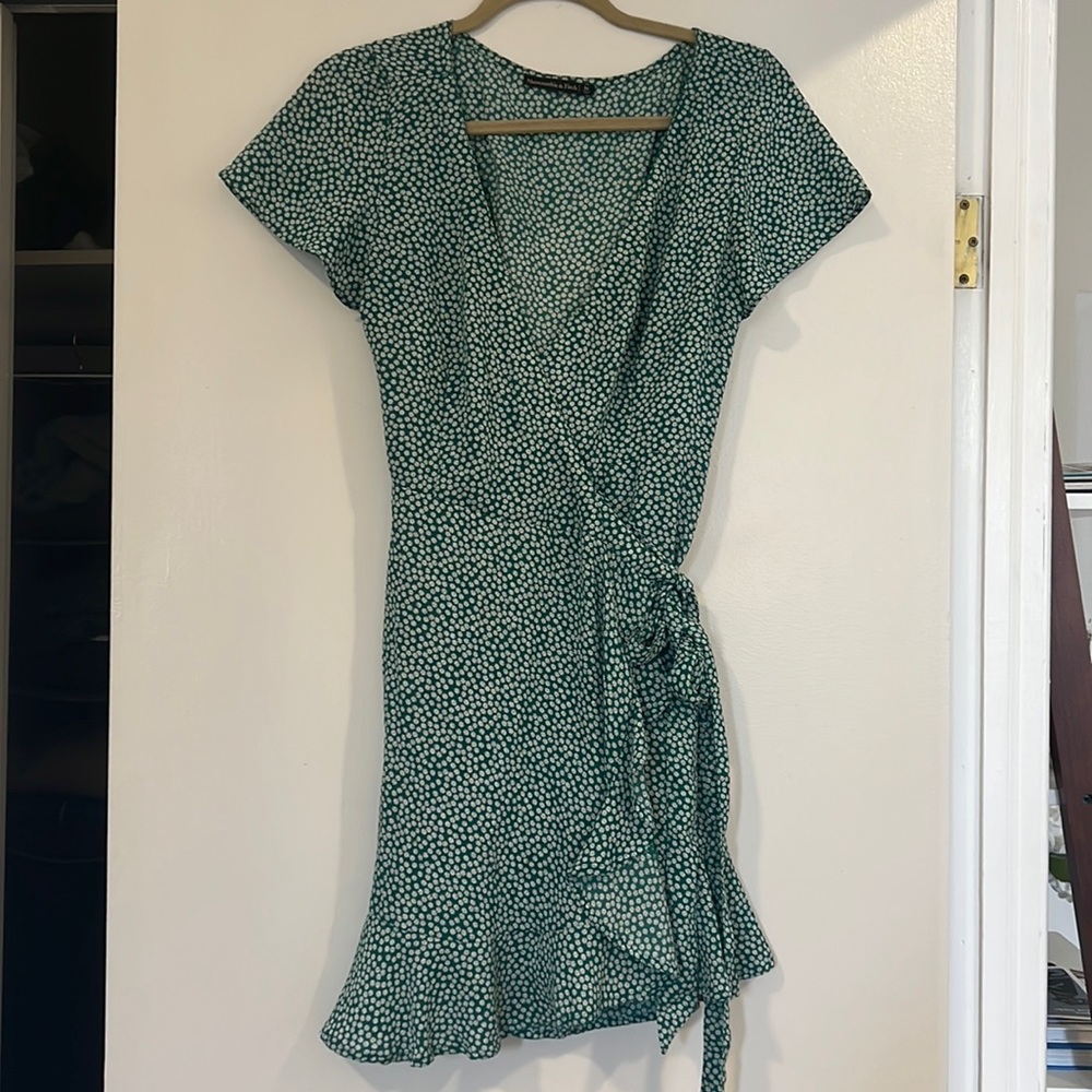 Abercrombie & Fitch Green Wrap dress